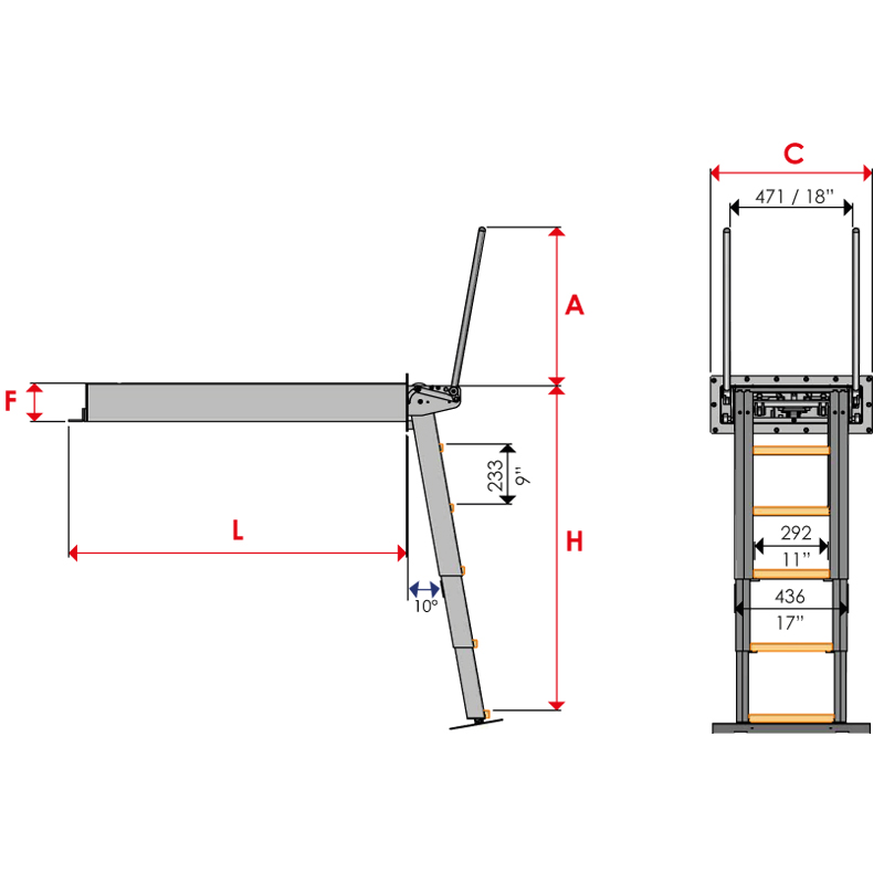 AUTOMATIC STEPLADDER 3253 SMALL BOX